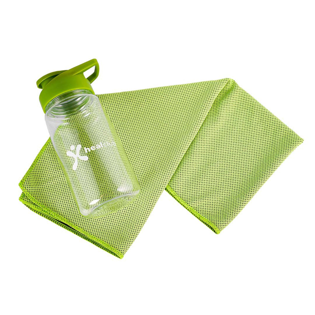 Water Bottle with Cooling Towel